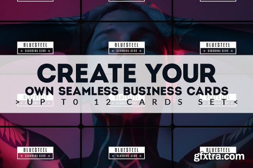 CreativeMarket Seamless Business Cards Creation Kit 2025417