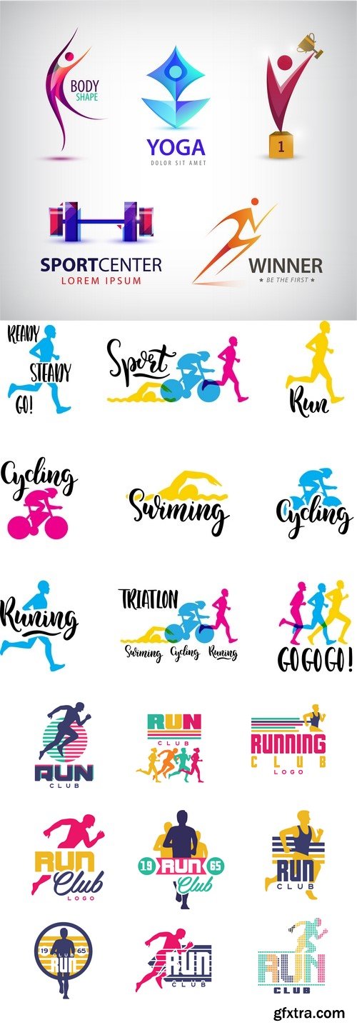 Vectors - Creative Sport Logo Set 7