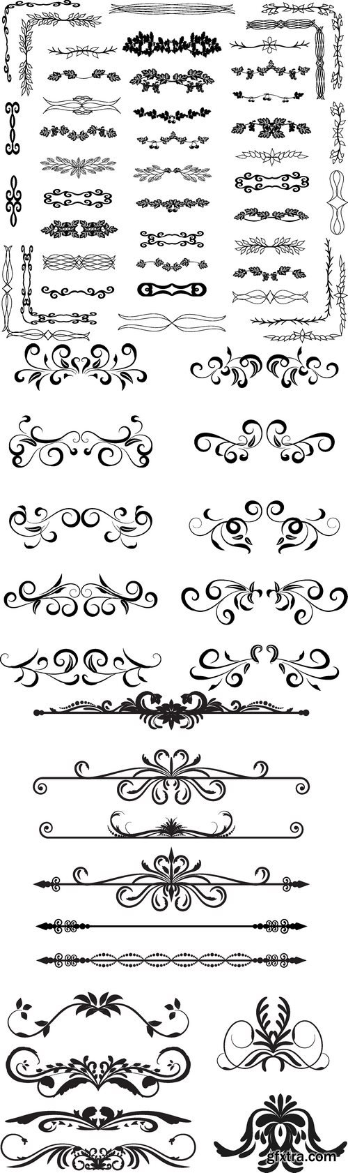 Vectors - Ornamental Floral Dividers 41