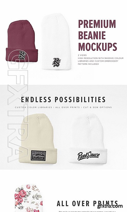 CM - Premium Beanie Mockups 1399589