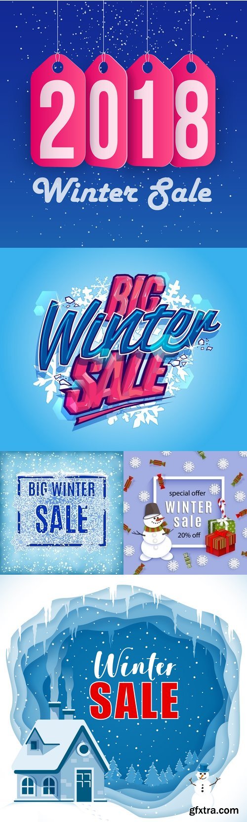 Vectors - Winter Sale Backgrounds 12