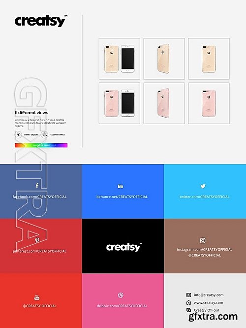 CM - Transparent iPhone Case Mockup Set 1403772