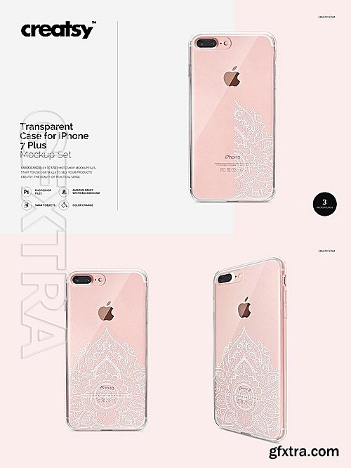 CM - Transparent iPhone Case Mockup Set 1403772