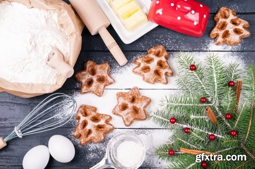 Family prepares a festive meal treat New Year Christmas sweetness 25 HQ Jpeg