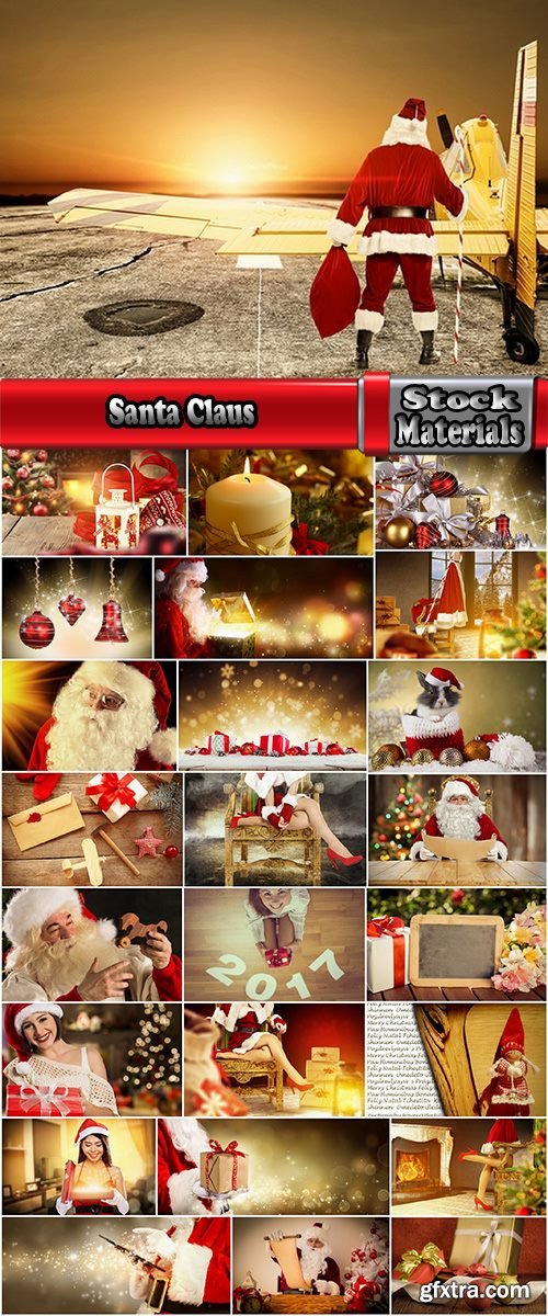 Snow Maiden Santa Claus Christmas gift New Year toy illustration 25 HQ Jpeg