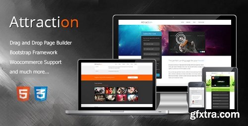 ThemeForest - Attraction v1.0.0 - Responsive WordPress Landing Page Theme 14994056