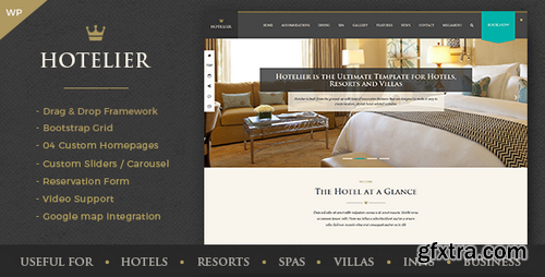 ThemeForest - Hotelier v1.0.0 - Hotel & Travel Booking WordPress Themes 16048499