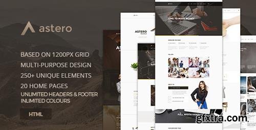 ThemeForest - Astero v1.0 - Creative MultiPurpose Component Based HTML5 Template - 17034981