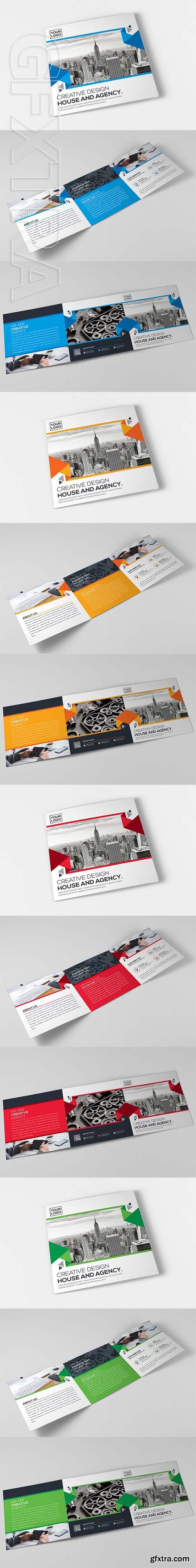 CreativeMarket - Creative Square Tri-Fold Brochure 2048490