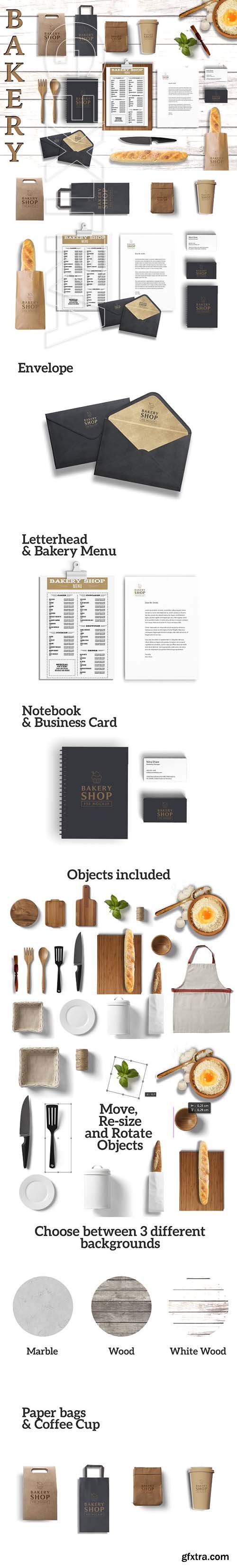 CreativeMarket - Mockup - Bakery Branding 2051142