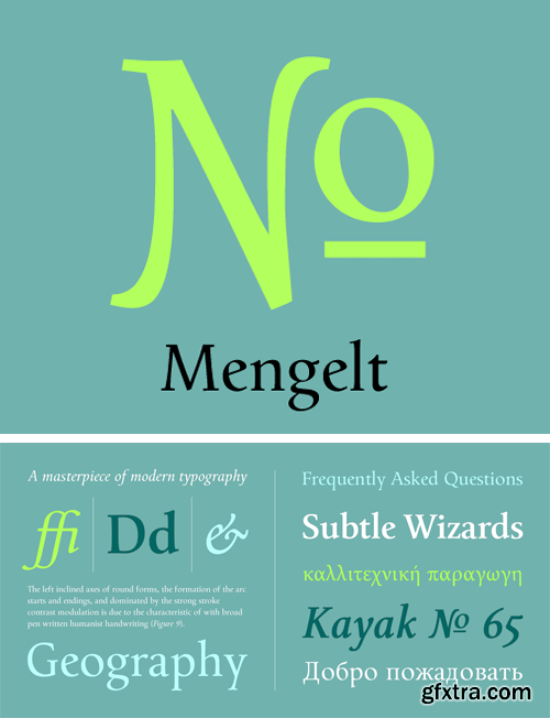 Mengelt Basel Antiqua Font Family