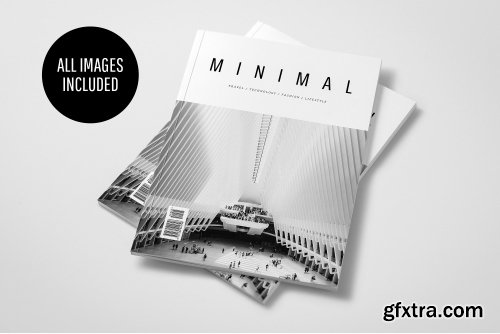 CreativeMarket MINIMAL MAGAZINE 2025418