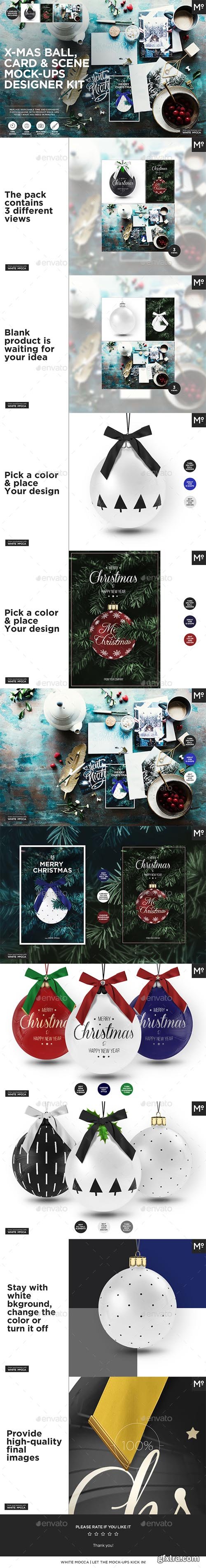 GR - X-mas Ball, Card & Scene Mock-ups Designer Kit 20948473