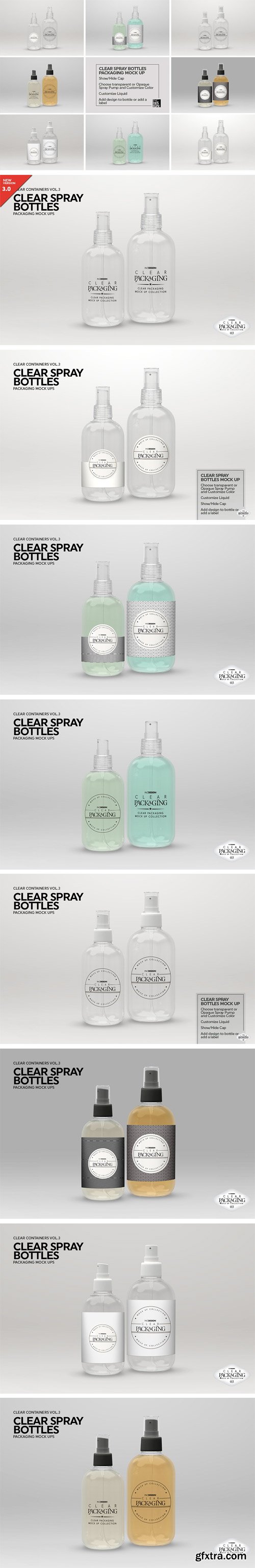 CM - Clear Spray Bottles Mock Up 2022769