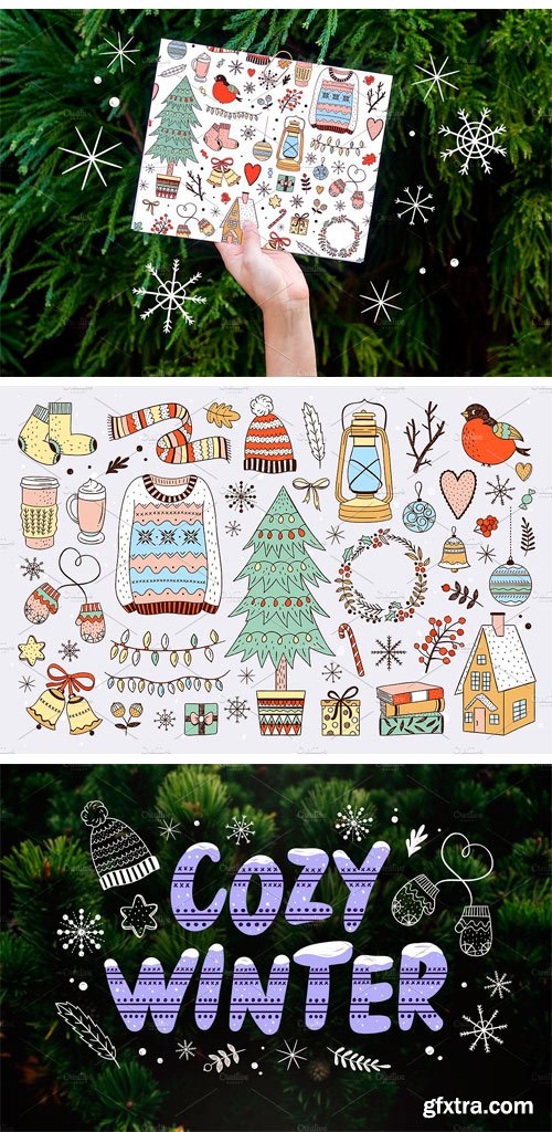 CM - Cozy Winter Illustrations + Patterns 2008536