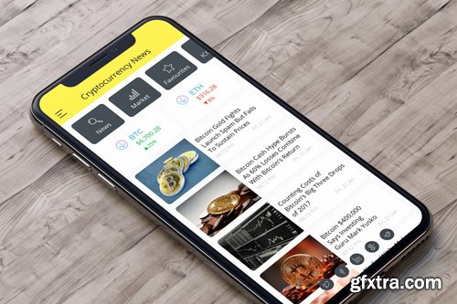 Cryptocurrency News Mobile Ui - H