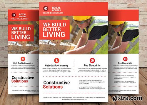 CreativeMarket - Construction Business Flyer 2049838