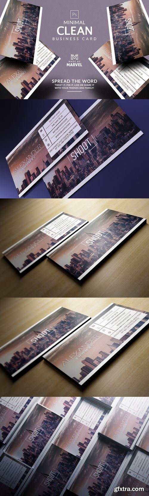 CM - Minimal Clean Business Card 1441930