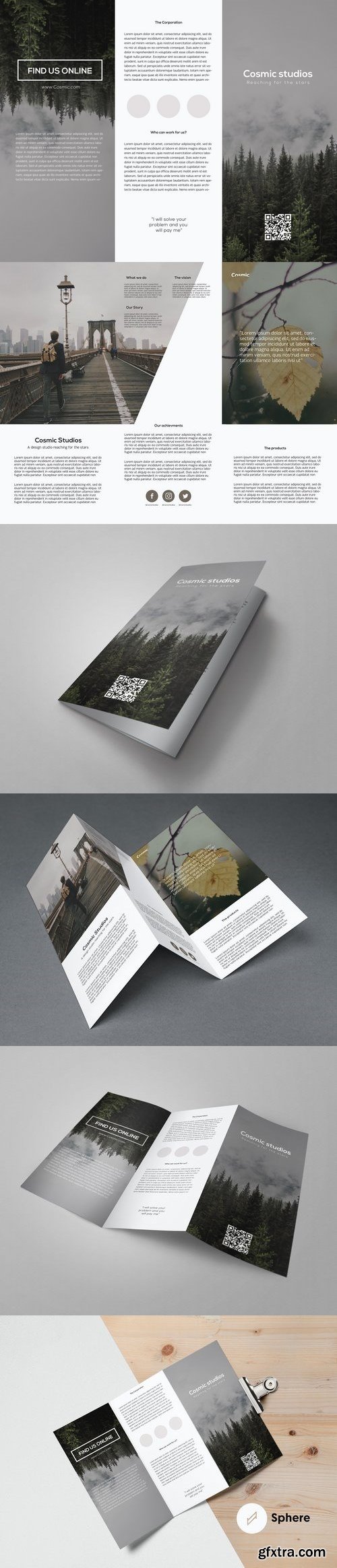 CM - Cosmic Trifold Brochure Template 1441659