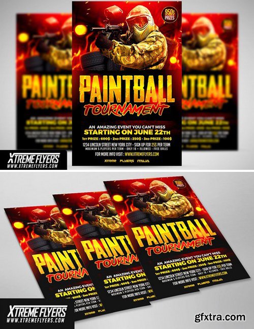 CM - Paintball Flyer Template 1810061