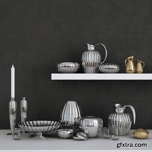 Georg Jensen set 3d Model