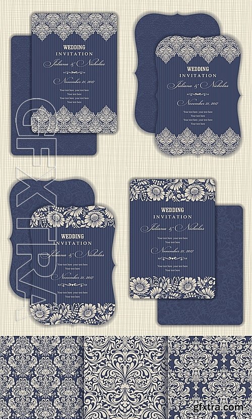 CM - Wedding Set Pattern and Invitation 1417674