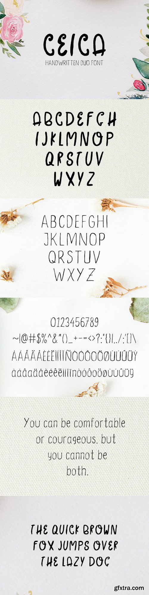 CM - Ceica Handwritten Duo Font + Bonus 1941786