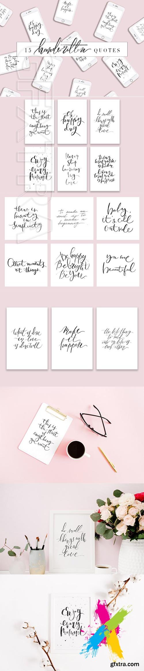 CreativeMarket - Handwritten Quotes Bundle 2046195