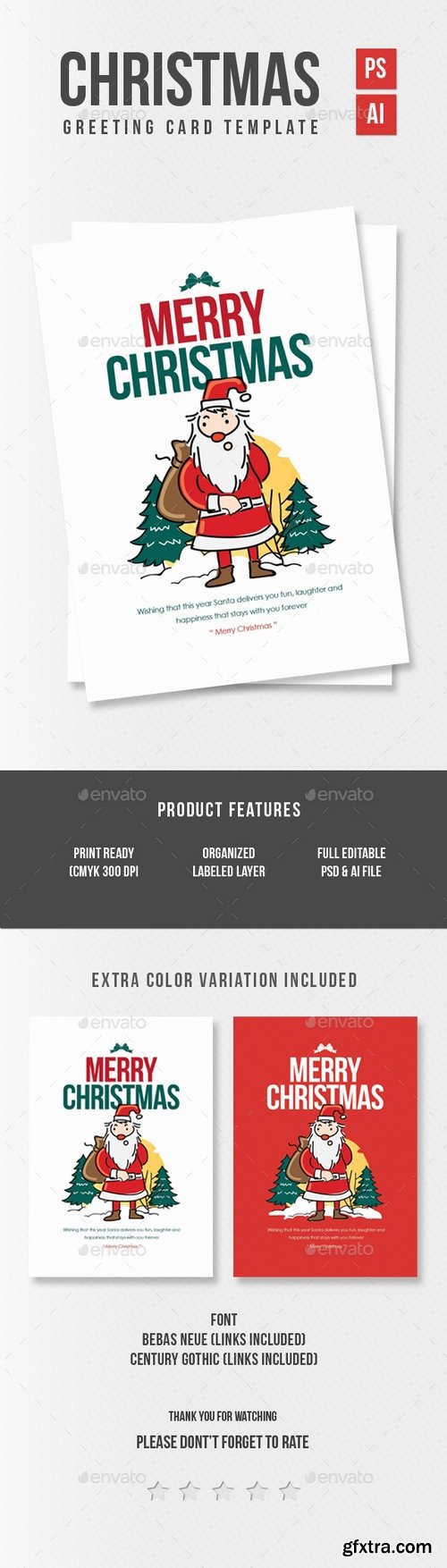 Graphicriver - Greeting Card Template Christmas 13461606