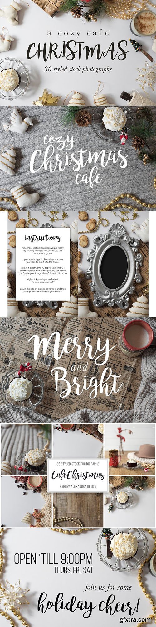 CreativeMarket - Cozy Cafe Christmas Styled Stock 2045081