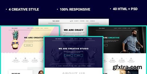 ThemeForest - The Crazy v1.0 - Creative Agency HTML5 Template - 19277506