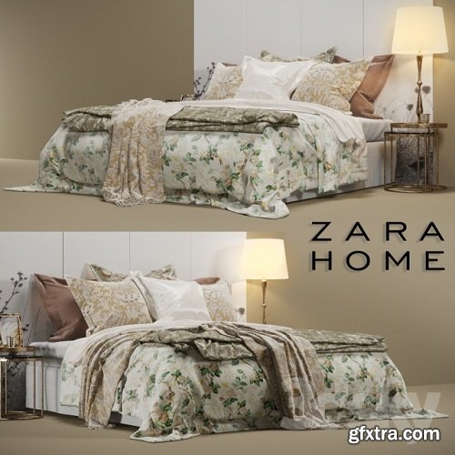 Zara Home Bed 3d model