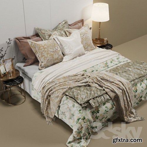 Zara Home Bed 3d model