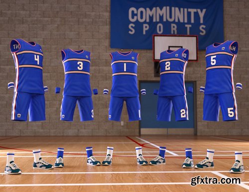 Basketball Kit for Genesis 8 Male(s)