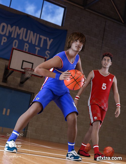 Basketball Kit for Genesis 8 Male(s)