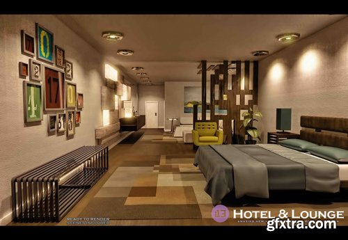 i13 Hotel and Lounge Environment with Poses