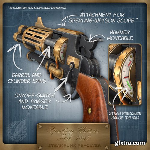 Sperling-Watson Mod. 1867 Steampunk Revolver