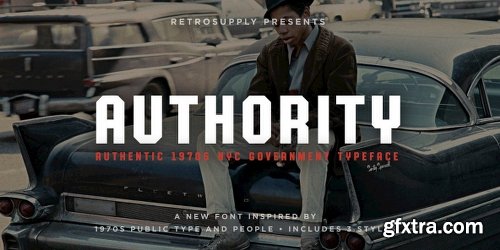 Authority Font Family - 6 Fonts