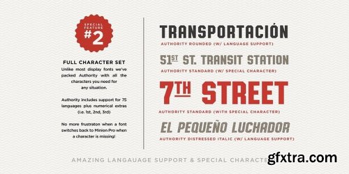 Authority Font Family - 6 Fonts