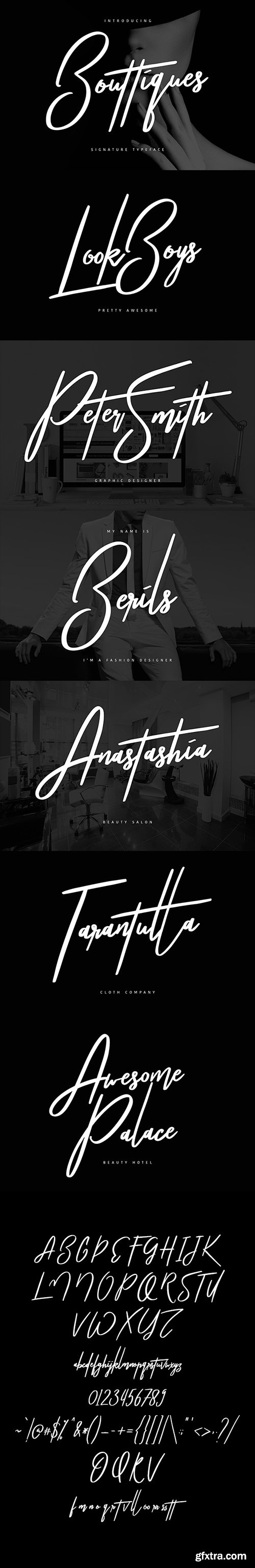 Graphicriver Bouttiques Signature Font 20982825