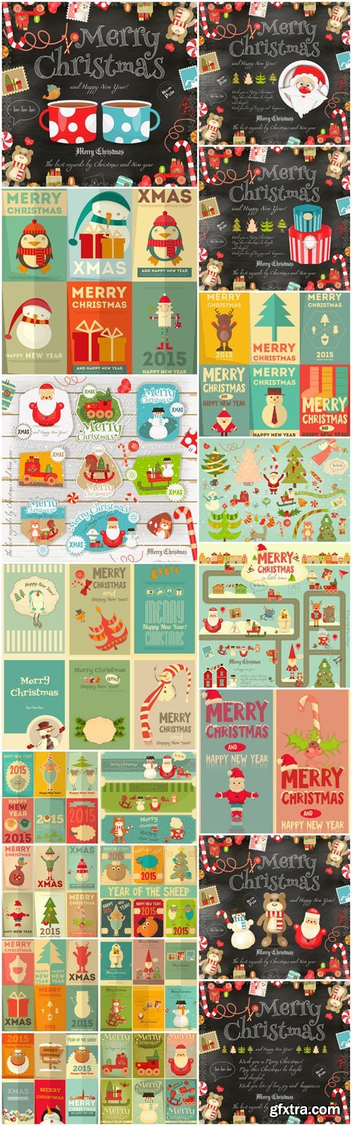 Christmas posters and New Year\'s design elements 2 - 20xEPS