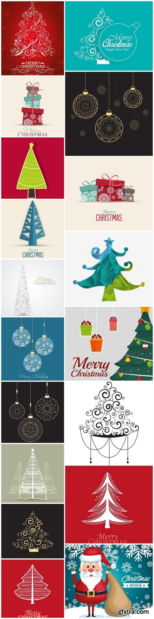 New Year  & Christmas Design 4 - 18xEPS Vector Stock