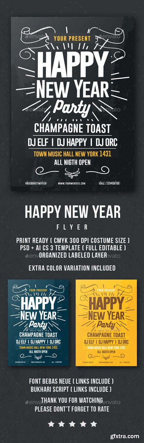 GR - HAPPY NEW YEAR FLYER 13971335