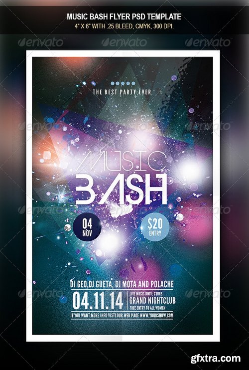 Graphicriver Music Bash | Flyer Template 7836113