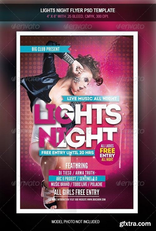 Graphicriver Lights Night | Flyer Template 7900564