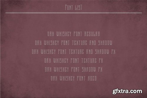 CreativeMarket Oak Whiskey Vintage Label Typeface 2028556