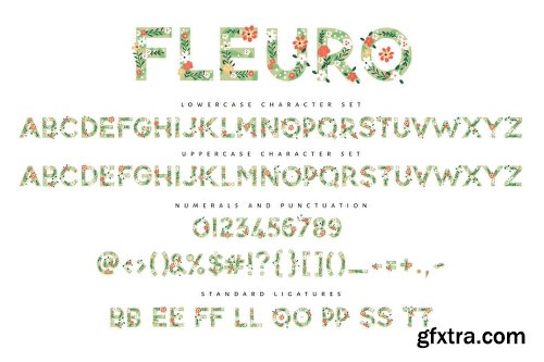 CreativeMarket NEW! FLEURO Colour Font 2019433