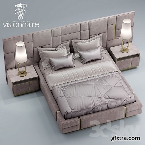 Bed visionnaire Beloved 3d Model