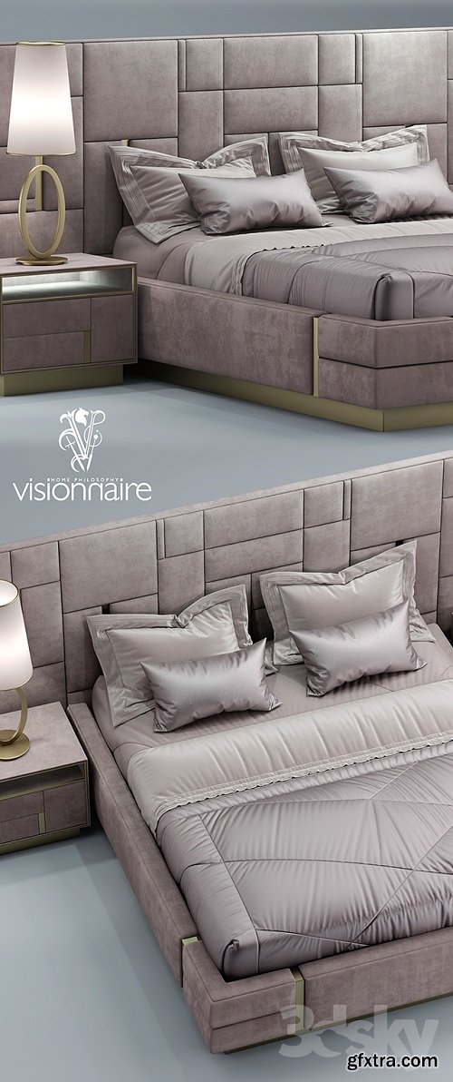 Bed visionnaire Beloved 3d Model