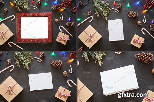 CreativeMarket Candy Cane Lane Mockup Photo Bundle 2028845